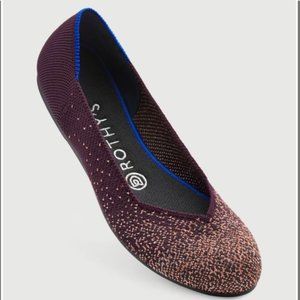 Rothy's Eggplant Metallic Flat - Retired
